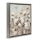Stupell Industries Neutral Cotton Flower Painting Framed Floater Canvas Wall Art